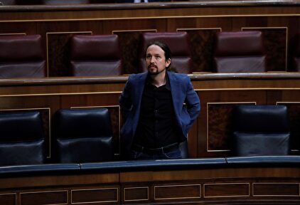 Pablo Iglesias, este miércoles en el Congreso. | EFE