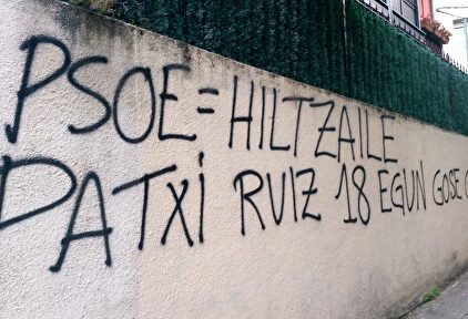 Pintada proetarra en Guecho | Europa Press