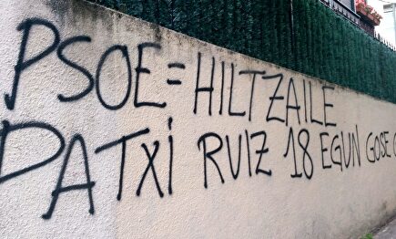 Pintada proetarra en Guecho | Europa Press