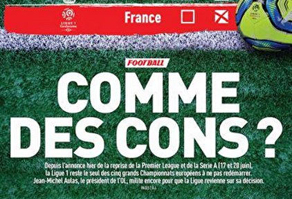 La Ligue 1 sigue suspendida. | L´Equipe