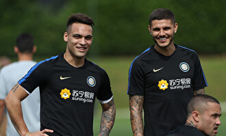 Lautaro Martínez y Mauro Icardi, juntos en el Inter de Milán. | EFE/Archivo