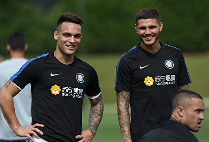 Lautaro Martínez y Mauro Icardi, juntos en el Inter de Milán. | EFE/Archivo