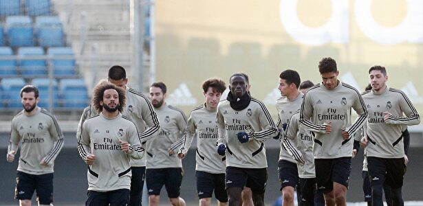 Entrenamiento del Real Madrid esta temporada en Valdebebas. | EFE/Archivo