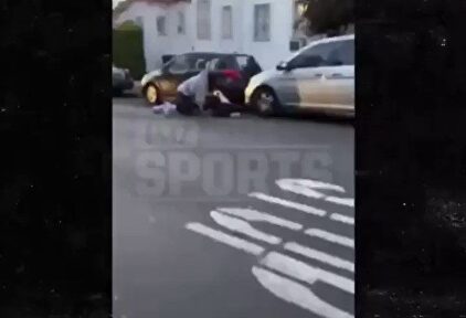 Cazan a un campeón de la NBA dando una paliza a un joven durante las protestas en Los Ángeles
