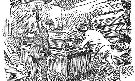 Ilustración original de los Archivos secretos de Sherlock Holmes | Alfred Roloff