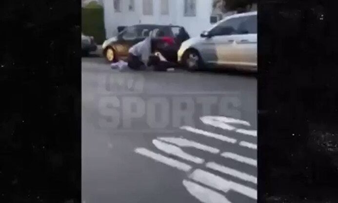 Cazan a un campeón de la NBA dando una paliza a un joven durante las protestas en Los Ángeles