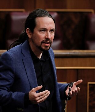Pablo Iglesias, este miércoles en el Congreso. | EFE