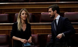 Cayetana Álvarez de Toledo y Pablo Casado I EFE