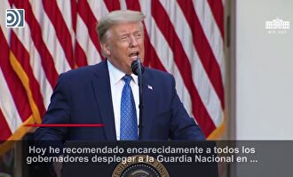 Trump amenaza con movilizar al Ejército en EEUU para detener las protestas