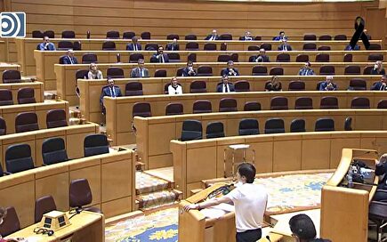 El PP abandona el pleno tras los insultos de Más País y la complicidad de la presidenta del Senado