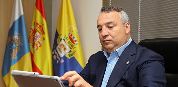 Miguel Ángel Ramírez, presidente de la UD Las Palmas. | EFE