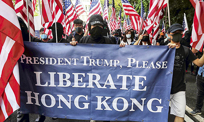 Protestas en Hong Kong en una imagen de noviembre del 2019 | Twitter