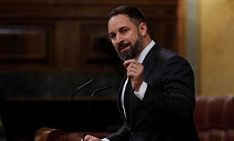 Santiago Abascal en la tribuna del Congreso | EFE