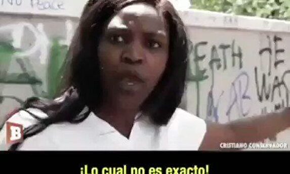 Repaso monumental de una mujer negra a los Antifa del movimiento #BlackLivesMatter: "Los racistas sois vosotros"