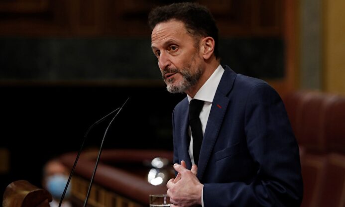 El portavoz adjunto de Ciudadanos, Edmundo Bal, este miércoles en el hemiciclo. | EFE