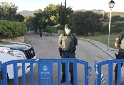 Guardia Civil en el domicilio de Pablo Iglesias | Twitter