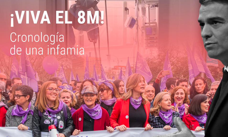 Después del ¡viva el 8 de marzo! de Sánchez, repasamos lo sucedido en torno a la manifestación feminista celebrada en plena epidemia.