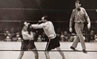Schmeling, durante su combate ante Sharkey, en el que se proclamó campeón del mundo de pesos pesados. | Archivo