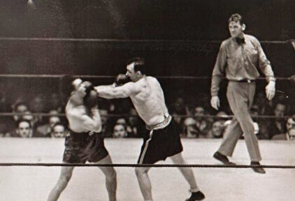 Schmeling, durante su combate ante Sharkey, en el que se proclamó campeón del mundo de pesos pesados. | Archivo