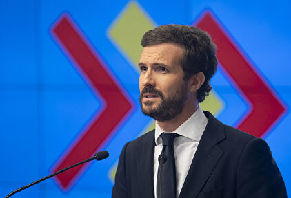 Pablo Casado este lunes. | David Mudarra