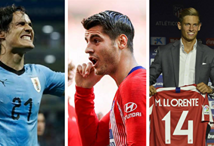 Cavani, Morata y Llorente. | Archivo