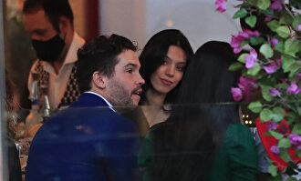 La pareja, en un restaurante de Madrid | Gtres