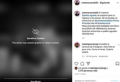 Censura en Instagram a Es la mañana | Instagram