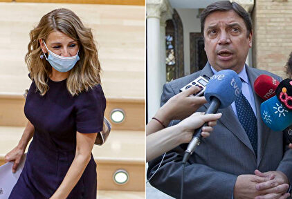 Yolanda Díaz y Luis Planas | Europa Press