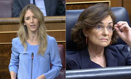 Cayetana Álvarez de Toledo acorrala a Calvo: "Están legitimando a los golpistas mientras ultrajan a los demócratas"