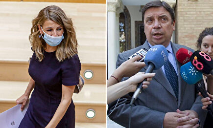 Yolanda Díaz y Luis Planas | Europa Press