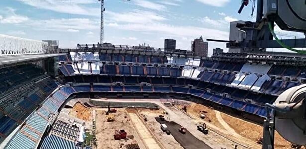 El Real Madrid muestra los avances de las obras del Santiago Bernabéu