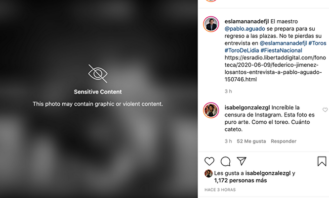 Censura en Instagram a Es la mañana | Instagram