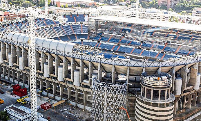 Así marchan las obras del Santiago Bernabéu