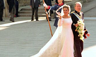 La infanta y Juan Carlos en 1997, en la boda de ella | Cordon Press