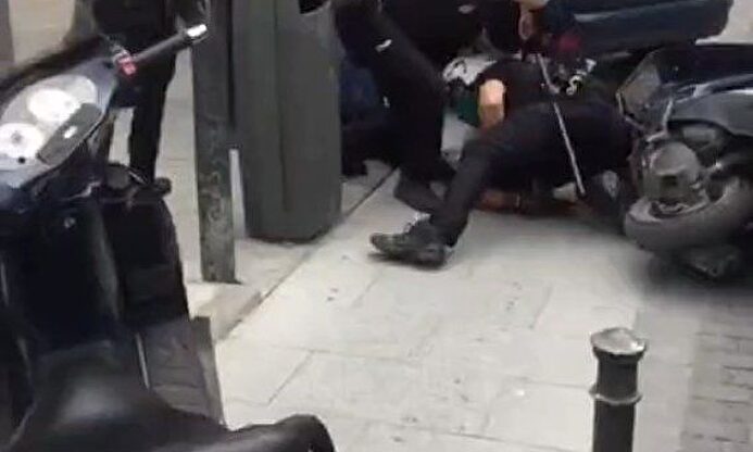 La detención en Lavapiés que algunos comparan con George Floyd