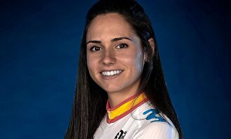 La ciclista Lourdes Oyarbide. | Movistar