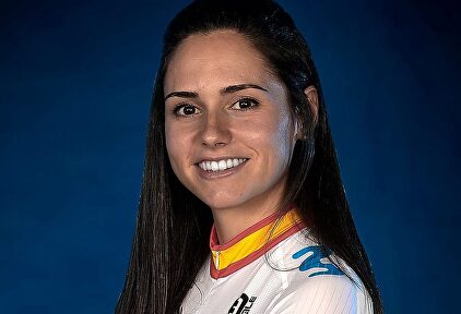 La ciclista Lourdes Oyarbide. | Movistar