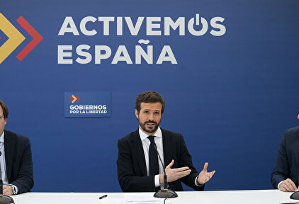 Pablo Casado este lunes. | David Mudarra