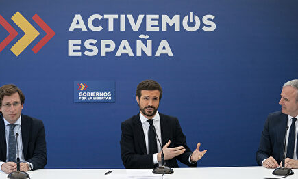 Pablo Casado este lunes. | David Mudarra