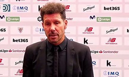 Simeone describe el partido contra el Athletic como "duro"