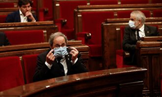 Quim Torra este miércoles en la sesión de control a su gobierno | EFE
