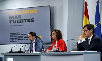 Montero e Iglesias en Moncloa | EFE