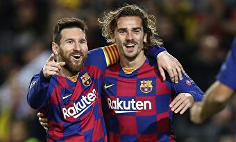 Messi y Griezmann en el Barcelona. | EFE