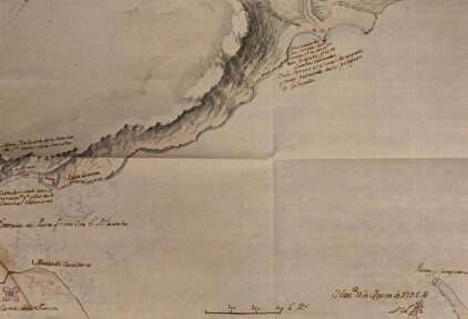 Mapa hallado en el Archivo de Indias de la Bahía de La Habana | Ministerio de Cultura