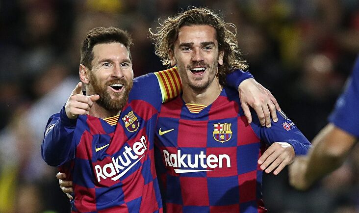 Messi y Griezmann en el Barcelona. | EFE