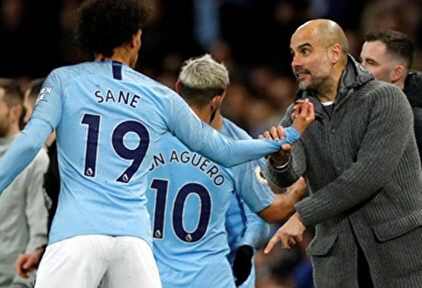 Guardiola y Leroy Sané | EFE