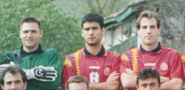 Cañizares y Pep Guardiola compartieron vestuario varias veces con la selección española | Captura