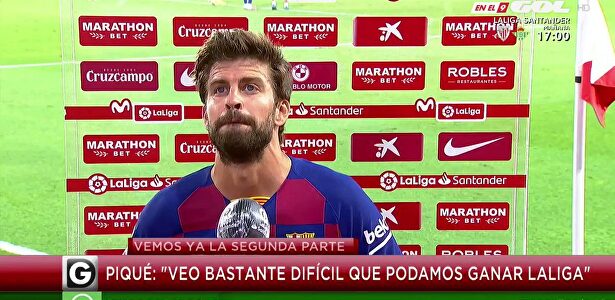 ¿Dardo de Piqué?: "Será difícil ganarle esta Liga al Real Madrid"