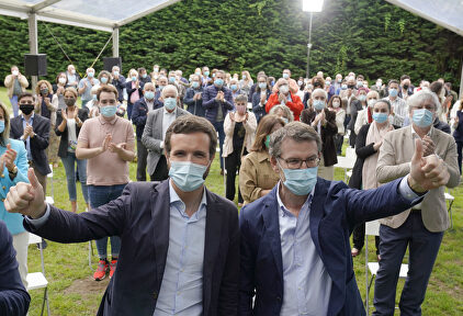 Pablo Casado y Alberto Núñez Feijoó | Álvaro Ballesteros (Europa Press)