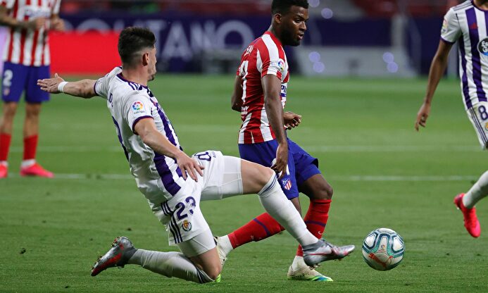 Lemar, titular ante el Valladolid. | EFE